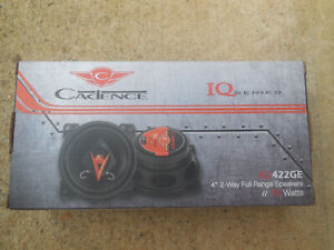 New Cadence IQ422GE 4'' 2-Way Coax System 150 Watt Speakers Pair Fast Shipping