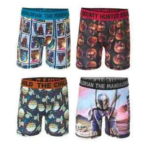 Star Wars Mandalorian Boy The Child aka Baby Yoda 4-Pack Athletic Boxer Briefs 8 - Picture 1 of 3