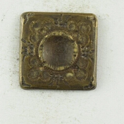 1820's-40's Golden Age Square 1 Piece Original Button 4 L9B Cover