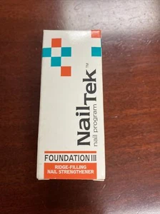 Nail Tek Foundation III for Dry, Brittle Nails 0.5 Fl Oz Ridge Filling Free Ship - Picture 1 of 2