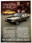 1978 Plymouth Arrow Print Ad