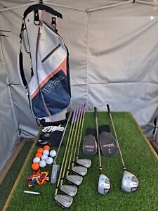 Wilson X31 / Ultra DCG Golf Club Set & Cart Bag - Ladies Flex Graphite Shafts RH