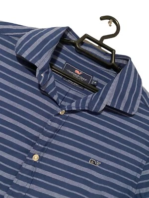 Vineyard Vines Mens Shirt Short Sleeve Button Up Cotton Linen Spandex Medium - Image 1 of 4