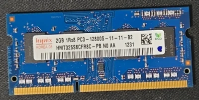 DELL HYNIX 2GB SO-DIMM PC3 12800S DDR3 - NOTEBOOK / LAPTOP / AIO : MEMORY - RAM - Image 1 of 2