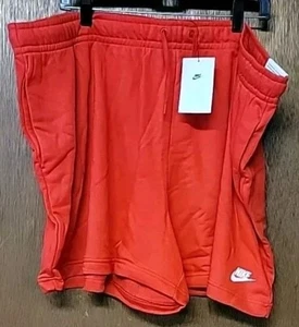 NWT Woman Plus NIKE SHORTS Size 3X Red With Elastic Waist & Drawstring Pockets - Picture 1 of 6