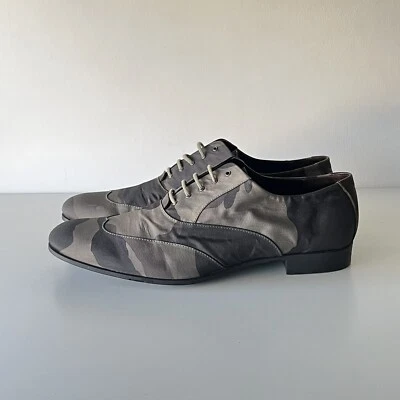 Zapatos de vestir Archive escala de grises camuflados Giorgio Armani Oxford para hombre 12 EU 44 Foto 1 de 4