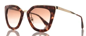 New Authentic Prada SPR53S UE0-0A6 Butterfly Brown Pink/Gold Sunglasses - Italy - Picture 1 of 11