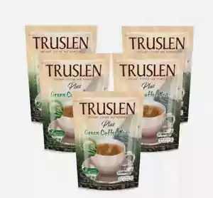 5xTRUSLEN PLUS GREEN COFFEE BEAN WEIGHT MANAGEMENT 8 SACHETS/Pack - Picture 1 of 5