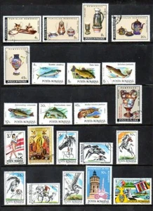 Rumänien Themenmarken Lot - Scott #'s 3723/3769 - gestempelt - Bild 1 von 2
