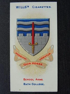 No.7 SOMERSET - BATH COLLEGE School Arms by W.D.& H.O.Wills 1906 - Picture 1 of 1