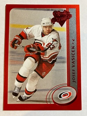 2002-03 O-Pee-Chee Premier Red - JOSEF VASICEK #146 Carolina Hurricanes 10/100 - Image 1 of 2