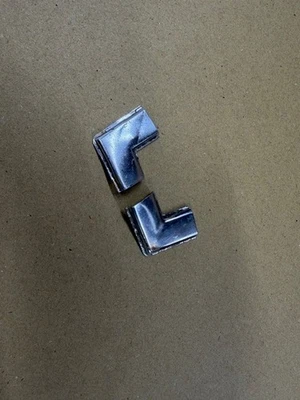 Ford Escort mk2 Windscreen rubber chrome insert joiners. - image 1 of 4