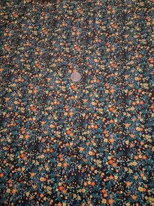 Multicolored Floral Cotton Fabric  44" X 30" - Picture 1 of 4