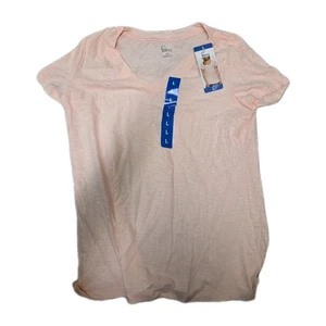 Felina Women's V-Neck Short Sleeve T-Shirt, Pink (Pink Salt), Size L - Picture 1 of 2