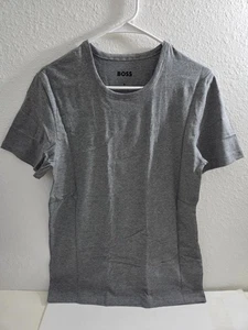 Camisetas pequeñas BOSS by Hugo Boss para hombre clásicas grises calce regular cuello redondo - Imagen 1 de 4