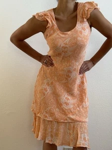 Vintage Peach Midi Dress - Picture 1 of 5