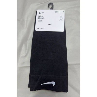 Nike Spark Running Crew Socks Black Dri-Fit Lightweight Men’s 6-7.5 Womens 7.5-9 - Image 1 of 4