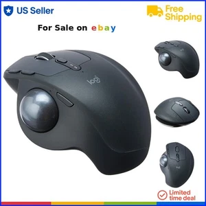 Wireless Trackball Mouse Advanced Optical Bluetooth for PC Mac Ergonomic - Picture 1 of 8