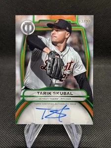 2025 Topps Tribute TARIK SKUBAL On Card Auto Detroit Tigers 03/99 Green Cy Young - Picture 1 of 3