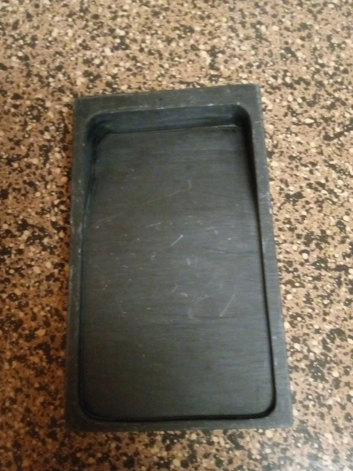 Juego de herramientas de caligrafía Ink Stone Suzuri amoladora vintage, Shodo Shuji pequeñas astillas. Foto 1 de 2