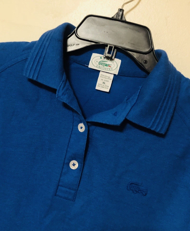 Usado en Excelente Condición Para Mujer IZOD LACOSTE Tres Botones Tapeta Cocodrilo Elastizado Piqué Polo XL Foto 1 de 4