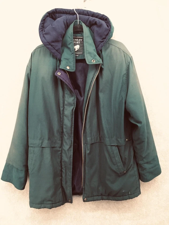 Chaqueta Deportiva Bromley Adulto Pequeña Verde Con Capucha Parka Abrigo Invierno Aire Libre Cálido Foto 1 de 4