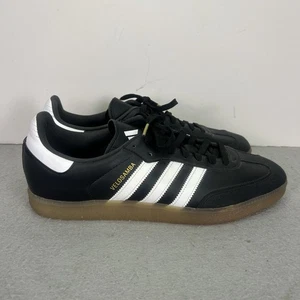 Adidas Velosamba Zapatos de Ciclismo Negro Goma Tenis para Hombres 12 Nuevos sin Etiquetas Rayas Blancas - Imagen 1 de 13