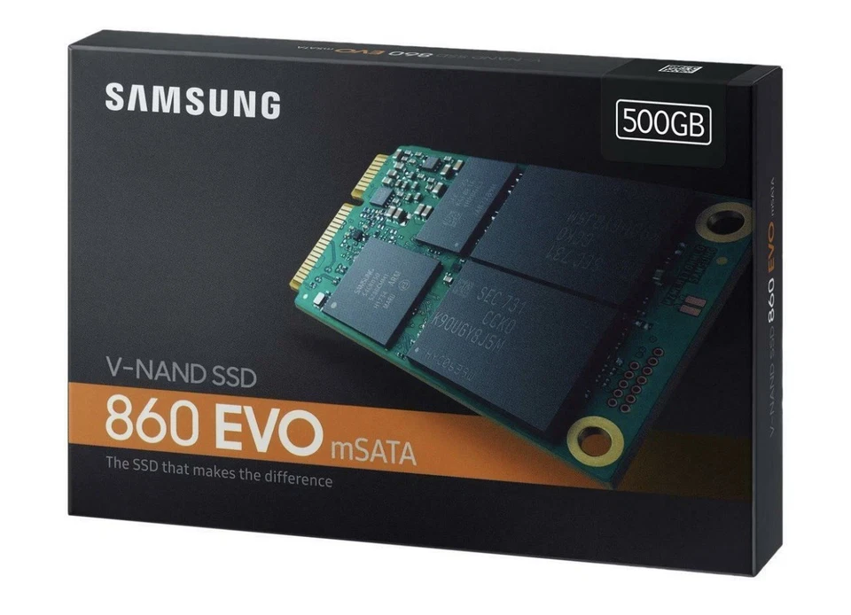 SAMSUNG SSD 860 EVO mSATA 500gb 500 gb SATA III MZ-M6E500BW solid state drive - Image 1 of 4