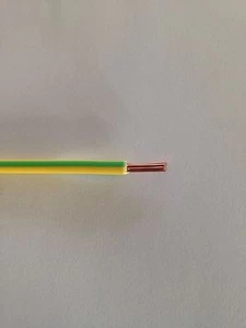 1,5mm grün und gelb Massekabel pro Meter Masse Bondkabel Kupferlitze - Bild 1 von 1