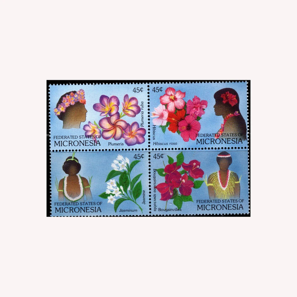 GTSTAMPS, Micronesia, Sc #75a, MNH, 1988, FLORES, FLORA, PLANTAS Foto 1 de 1