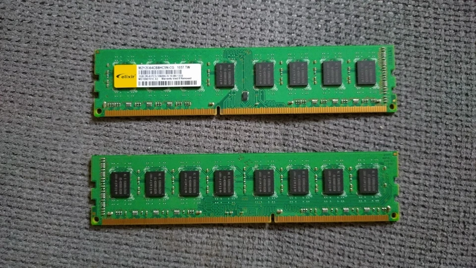 Elixir 4GB RAM 2x2 M2F4G64CB8HG5N-CG (PC3-10600 (DDR3-1333), DDR3 SDRAM,  - Bild 1 von 1