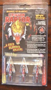 Crimson Raptor 125 Grain Spin Tite Arrowheads New!!! - Picture 1 of 2