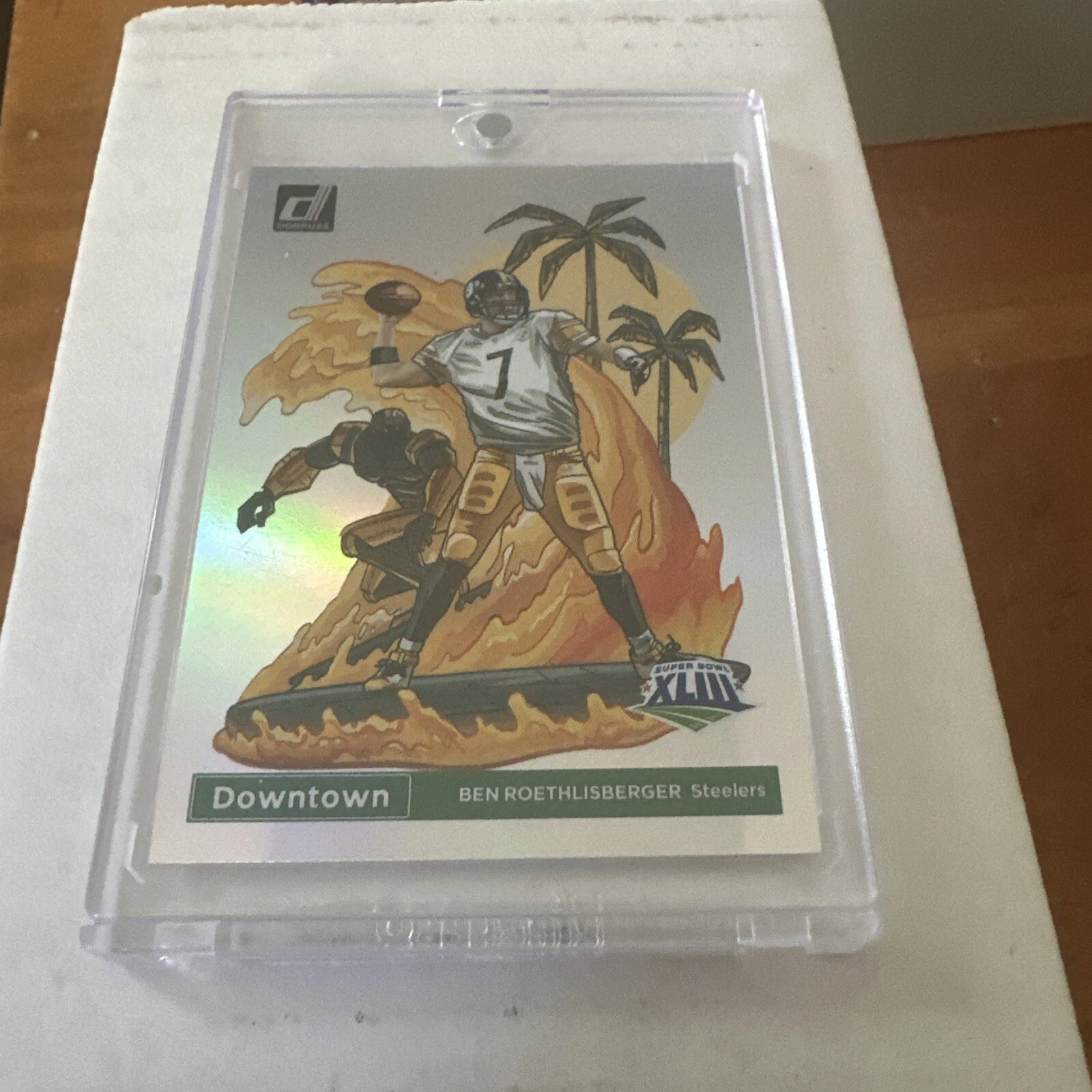 2023 Panini Donruss Football, BEN ROETHLISBERGER, SUPERBOWL DOWNTOWN, SSP