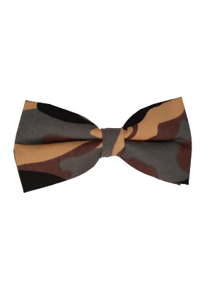 Mens Unisex Double Layer PreTied Adjustable Camouflage Camo Print Dickie Bow Tie - Image 1 of 3
