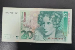 1993 Germany 20 Mark Banknote VG - Picture 1 of 2