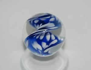 Contemporary art glass handmade borosilicate twist marble 1.097-1.123 inches - Picture 1 of 6