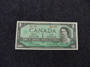 1967 CENTENNIAL BANK OF CANADA $1, 1867 1967, CRISP UNC BUT YOU DECIDE - Bild 1 von 2