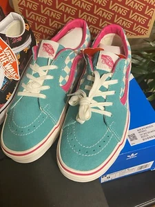Talla 9 - VANS Sk8 - Tablero de ajedrez rosa verde azulado bajo - Imagen 1 de 12
