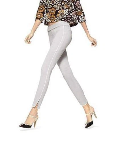HUE Women Piped Polished Twill Skimmer Leggings Sz XS Coin U16650