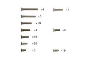 Juego de tornillos de titanio Tamiya Hop Up Options 47488 OP-2048 XV-02 - Imagen 1 de 1