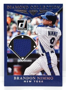BRANDON NIMMO RELIC ~ 2017 PANINI DONRUSS / DIAMOND COLLECTION #DC-BN ~ NY METS - Picture 1 of 2