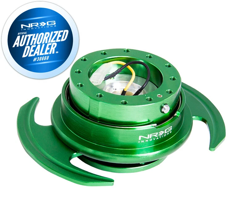 NEW NRG BALL LOCK QUICK RELEASE GEN 3.0 GREEN BODY- GREEN PADDLE SRK-650GN - Image 1 of 2