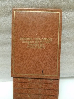Herdrich Feed Service, Princeton, MO Telephone Book (V) - Image 1 of 3