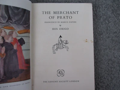 The Merchant Of Prato Iris Origo Biography Book 1959 Reprint Society HC - image 1 of 4