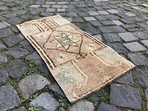 Turkish Antique rug Bohemian Area rug Oushak rug Vintage Rug Handmade Wool rug - Picture 1 of 10