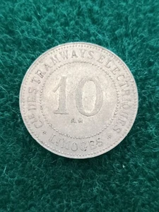 Monnaie de Nécessité ♦ Cie des TRAMWAYS ELECTRIQUES - LIMOGES - 10 C - Imagen 1 de 2