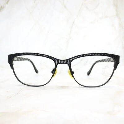 Kensie Adventure Eyeglasses Frame Women Black Plastic Half Rim Cat Eye 51-16-135 - Image 1 of 4