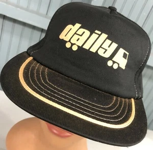 Gorra de béisbol Daily Trucking negro Illinois espuma completa sombrero - Imagen 1 de 6