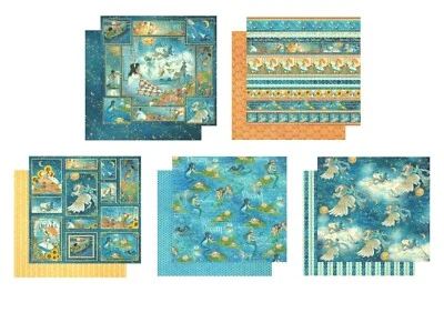 Graphic 45 Dreamland 12 x 12 Cardstock PICK Magical Moonbeam Stars Unicorn Dream