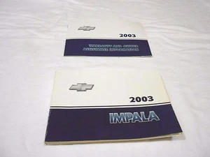 2003 CHEVROLET IMPALA OWNER MANUAL + WARRANTY & ASSISTANCE INFORMATION BOOKLET  - Picture 1 of 4